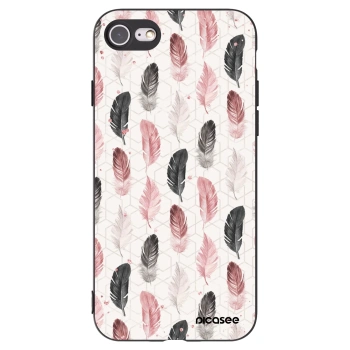 Picasee silikonski črni ovitek za Apple iPhone 7 - Feather 2