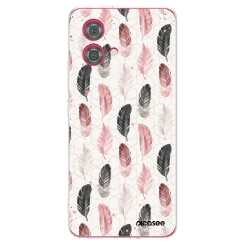 Picasee silikonski prozorni ovitek za Motorola Moto G84 5G - Feather 2
