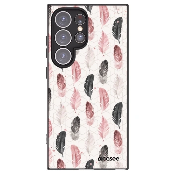 Picasee silikonski črni ovitek za Samsung Galaxy S24 Ultra S928B 5G - Feather 2