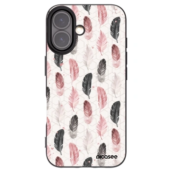 Picasee silikonski črni ovitek za Apple iPhone 16 - Feather 2