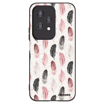 Picasee silikonski črni ovitek za Honor 200 Lite - Feather 2
