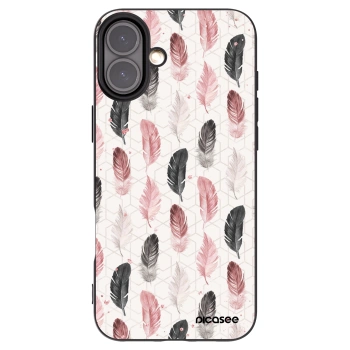 Picasee silikonski črni ovitek za Apple iPhone 16 Plus - Feather 2