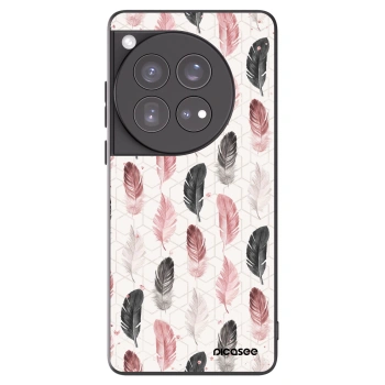 Picasee silikonski črni ovitek za OnePlus 12 5G - Feather 2