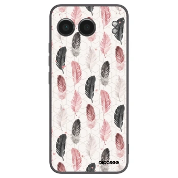 Picasee silikonski črni ovitek za OnePlus Nord 4 - Feather 2