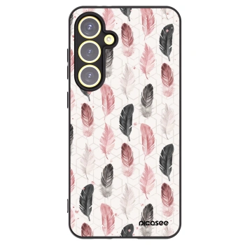 Picasee silikonski črni ovitek za Samsung Galaxy S24 FE S721B - Feather 2