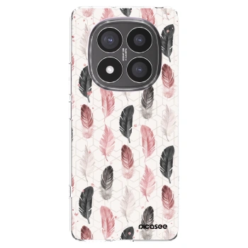 Picasee silikonski prozorni ovitek za Xiaomi Redmi Note 14 Pro+ 5G - Feather 2