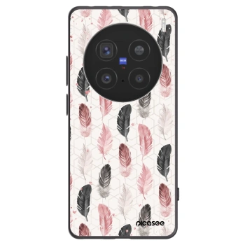 Picasee silikonski črni ovitek za Vivo X200 Pro - Feather 2