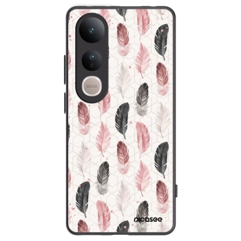 Picasee silikonski črni ovitek za Vivo V50 Lite 5G - Feather 2