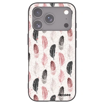 Picasee silikonski črni ovitek za Apple iPhone 17 Pro - Feather 2