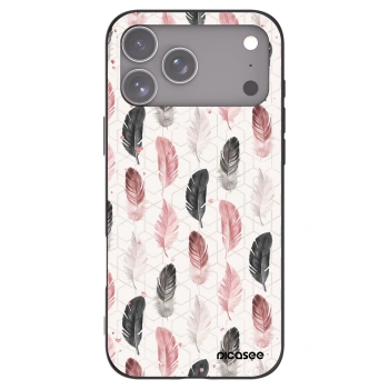 Picasee silikonski črni ovitek za Apple iPhone 17 Pro Max - Feather 2