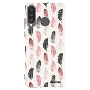 Picasee silikonski prozorni ovitek za Huawei P30 Lite - Feather 2