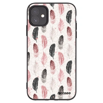 Picasee silikonski črni ovitek za Apple iPhone 11 - Feather 2