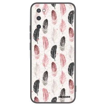 Picasee silikonski črni ovitek za Samsung Galaxy S20 G980F - Feather 2