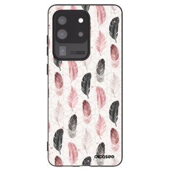 Picasee silikonski črni ovitek za Samsung Galaxy S20 Ultra 5G G988F - Feather 2
