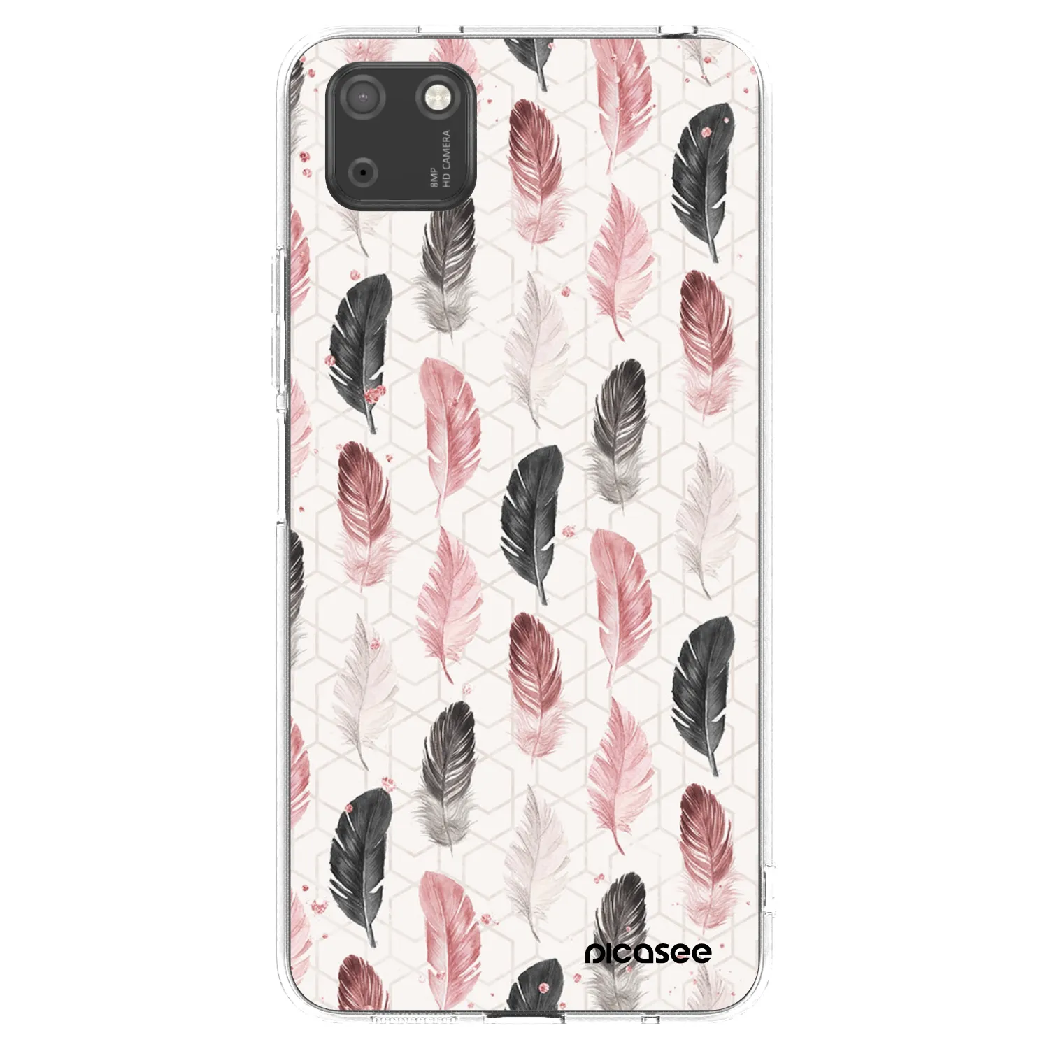 Picasee silikonski prozorni ovitek za Huawei Y5P - Feather 2