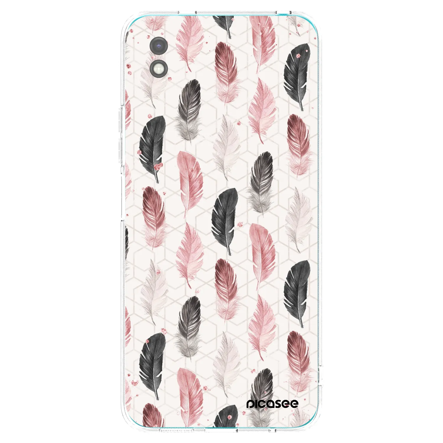 Picasee silikonski črni ovitek za Xiaomi Redmi 9A - Feather 2