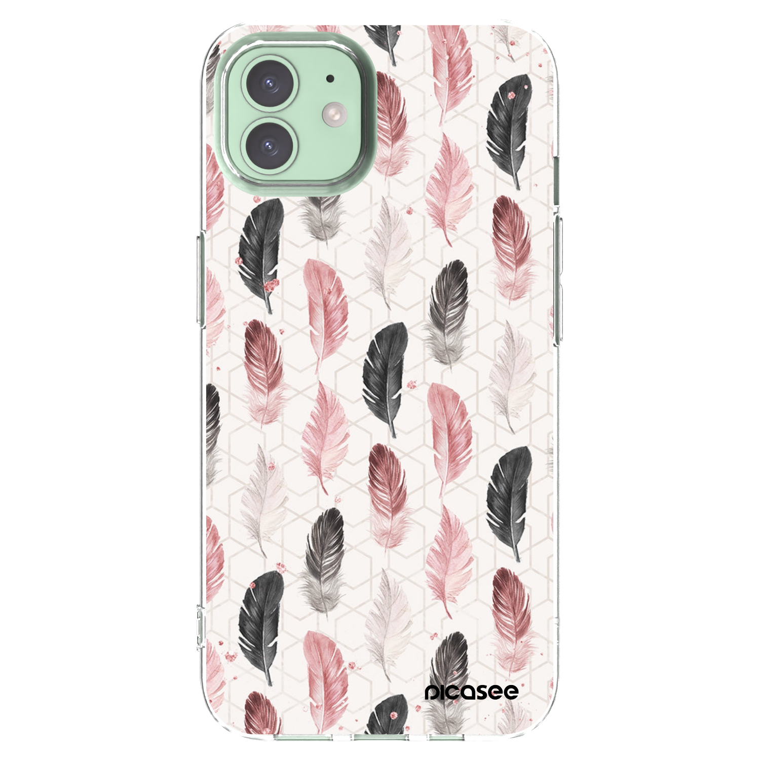 Picasee silikonski prozorni ovitek za Apple iPhone 12 Pro - Feather 2