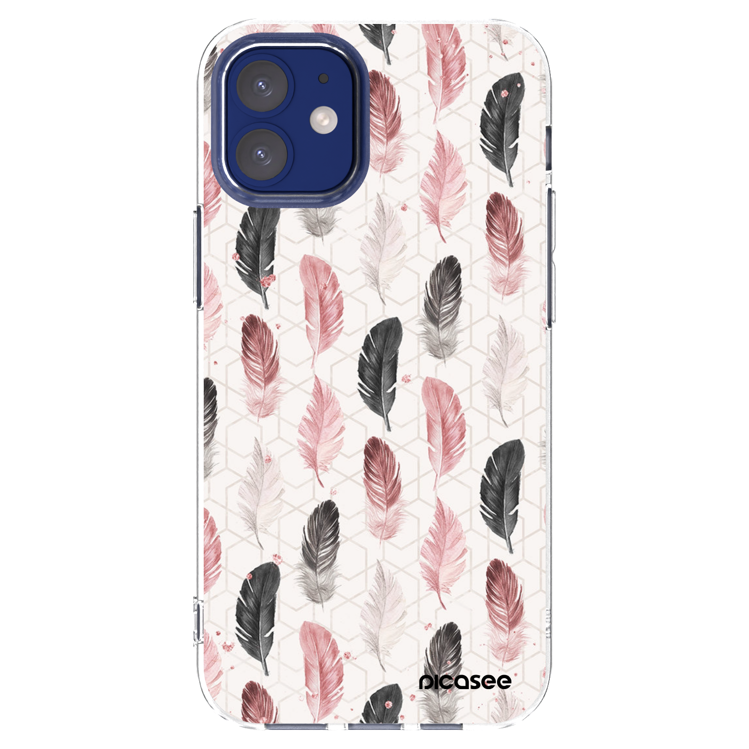 Picasee silikonski prozorni ovitek za Apple iPhone 12 mini - Feather 2