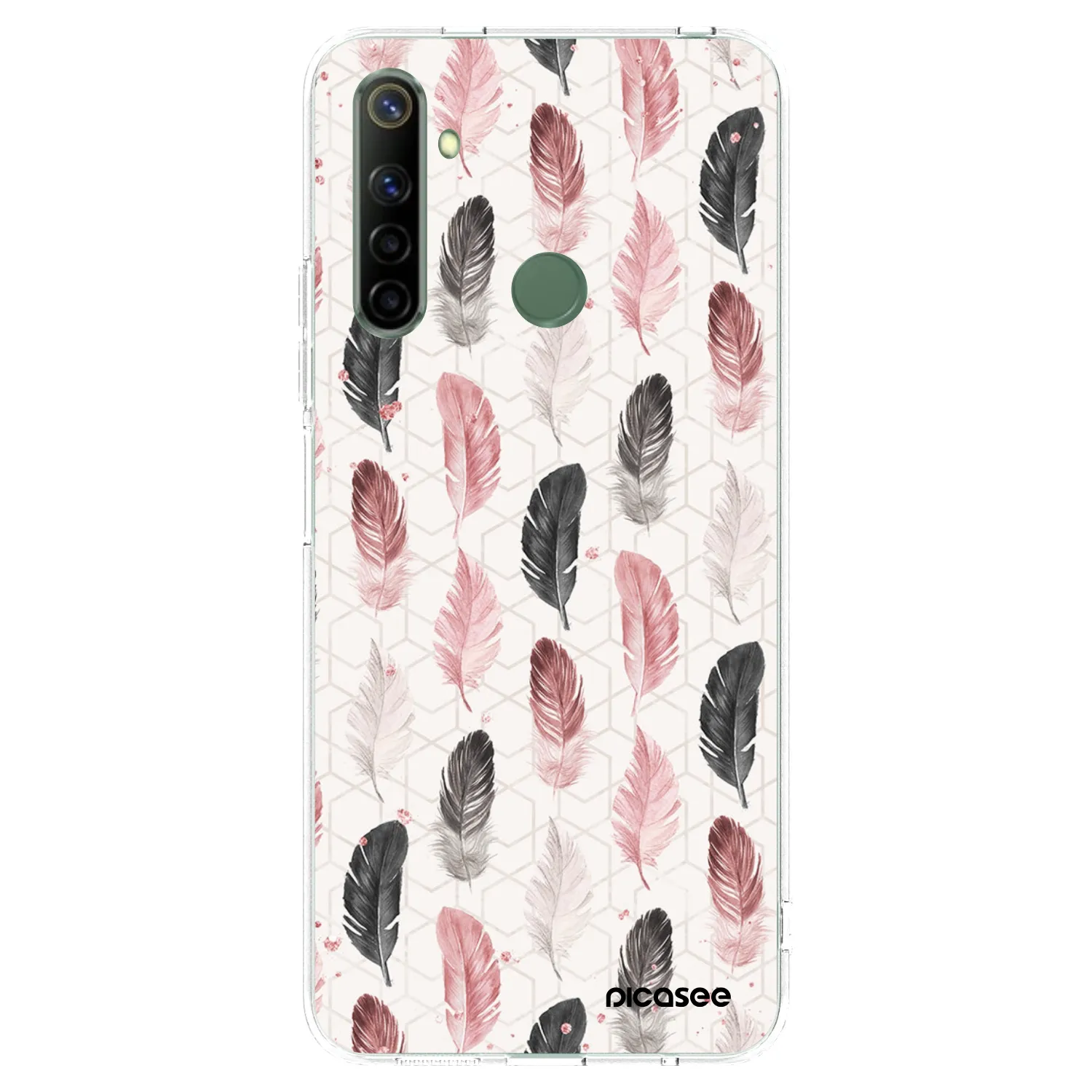 Picasee silikonski prozorni ovitek za Realme 6i - Feather 2