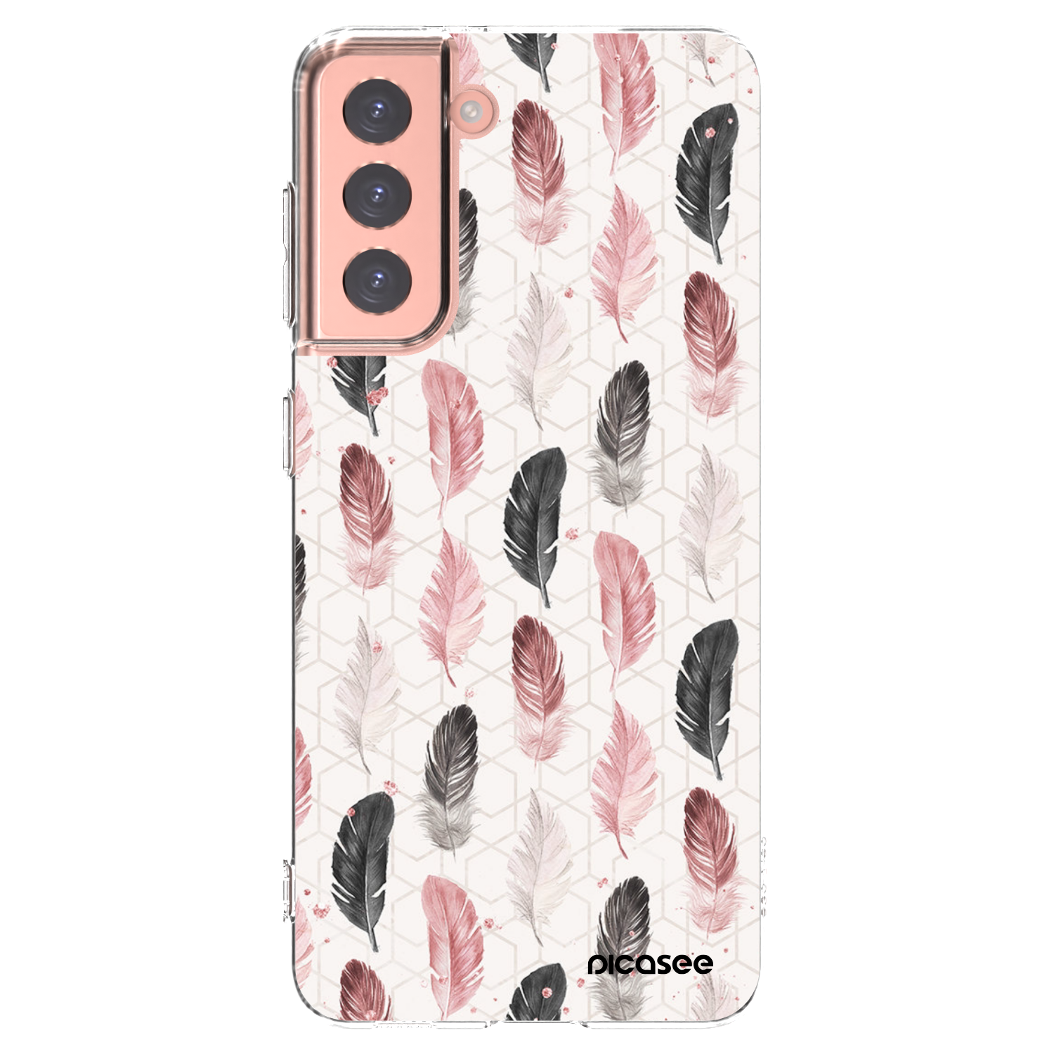 Picasee silikonski prozorni ovitek za Samsung Galaxy S21 5G G991B - Feather 2