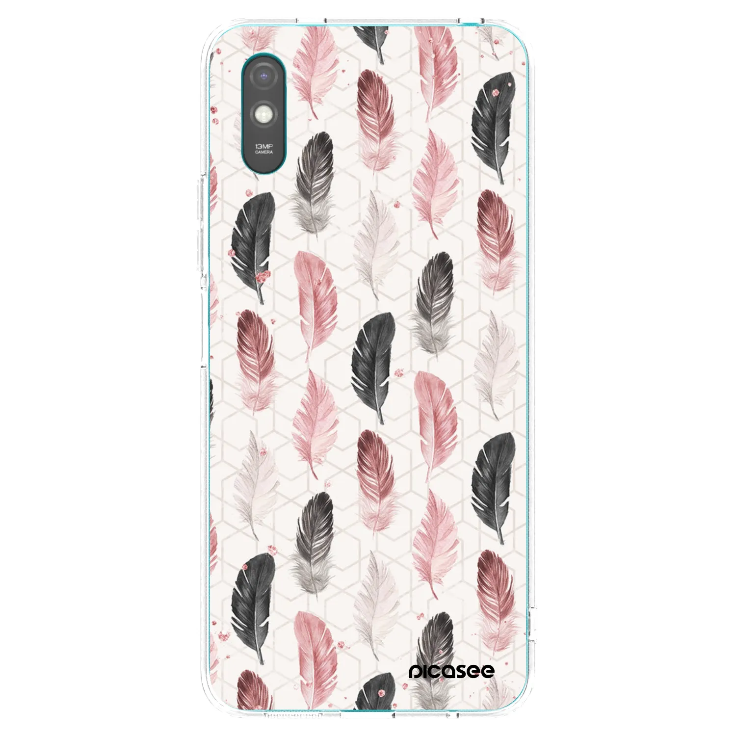 Picasee silikonski prozorni ovitek za Xiaomi Redmi 9AT - Feather 2