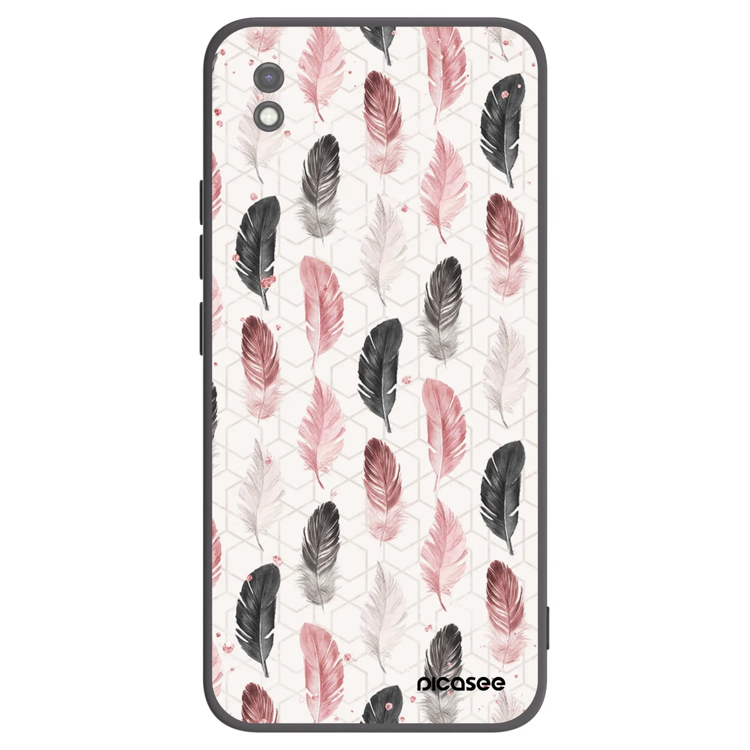 Picasee silikonski črni ovitek za Xiaomi Redmi 9AT - Feather 2