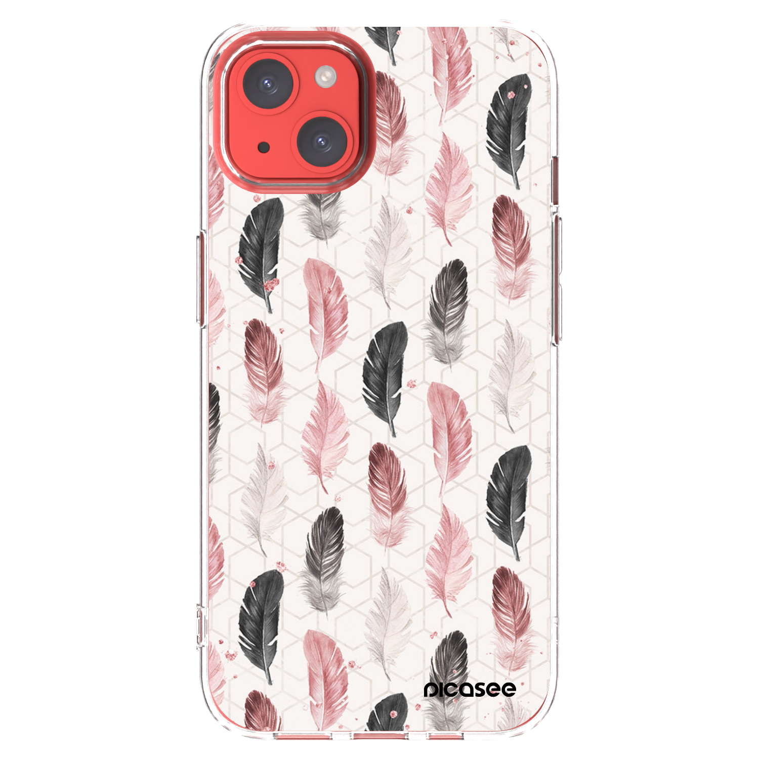 Picasee silikonski prozorni ovitek za Apple iPhone 13 - Feather 2