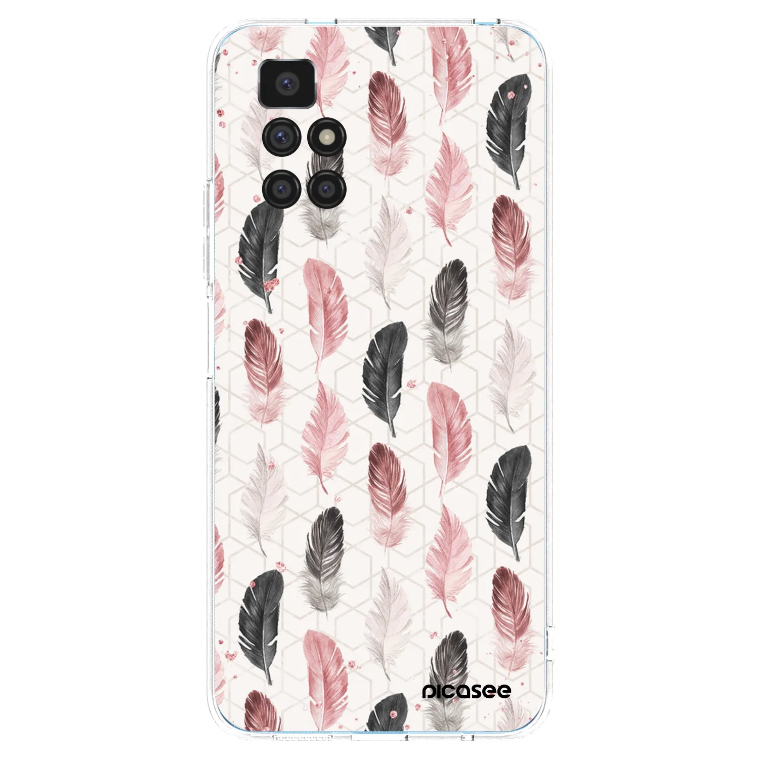Picasee silikonski prozorni ovitek za Xiaomi Redmi 10 - Feather 2
