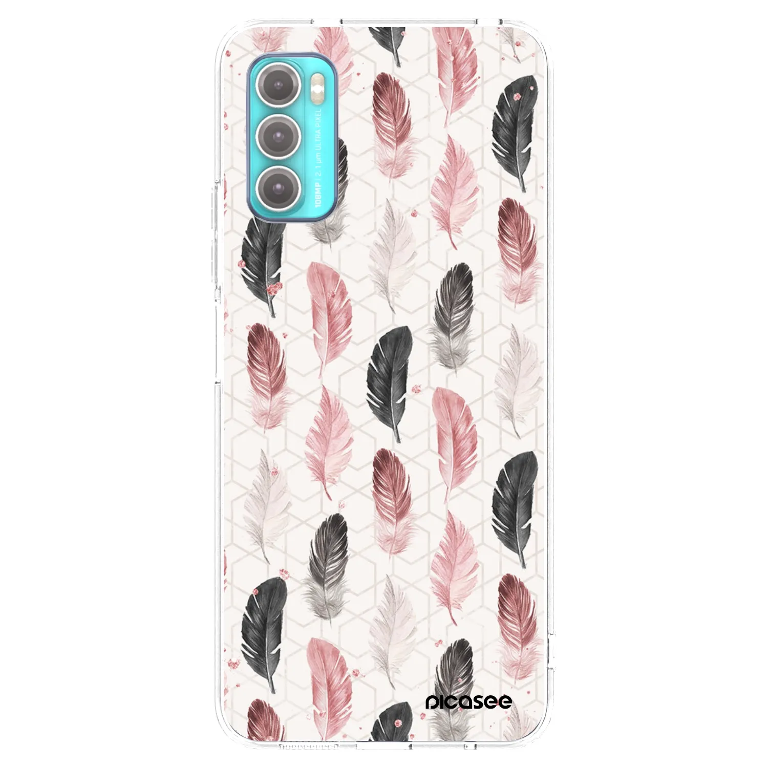 Picasee silikonski prozorni ovitek za Motorola Moto G60 - Feather 2
