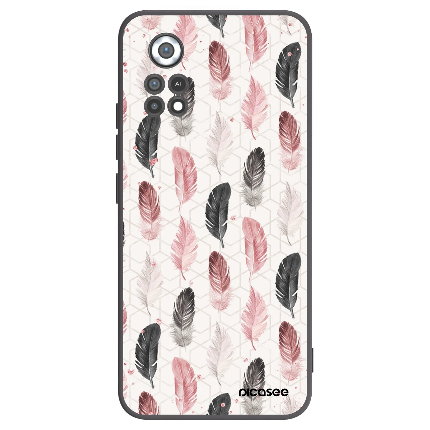 Picasee silikonski črni ovitek za Xiaomi Poco X4 Pro 5G - Feather 2