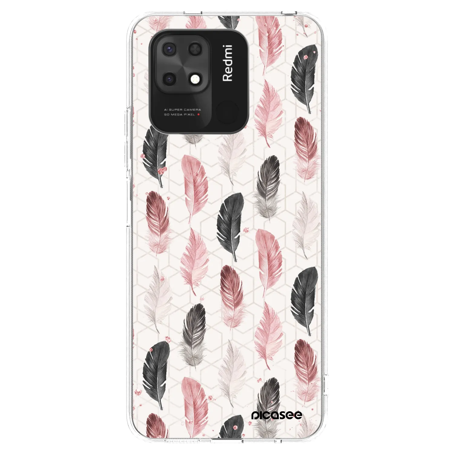 Picasee silikonski prozorni ovitek za Xiaomi Redmi 10C - Feather 2