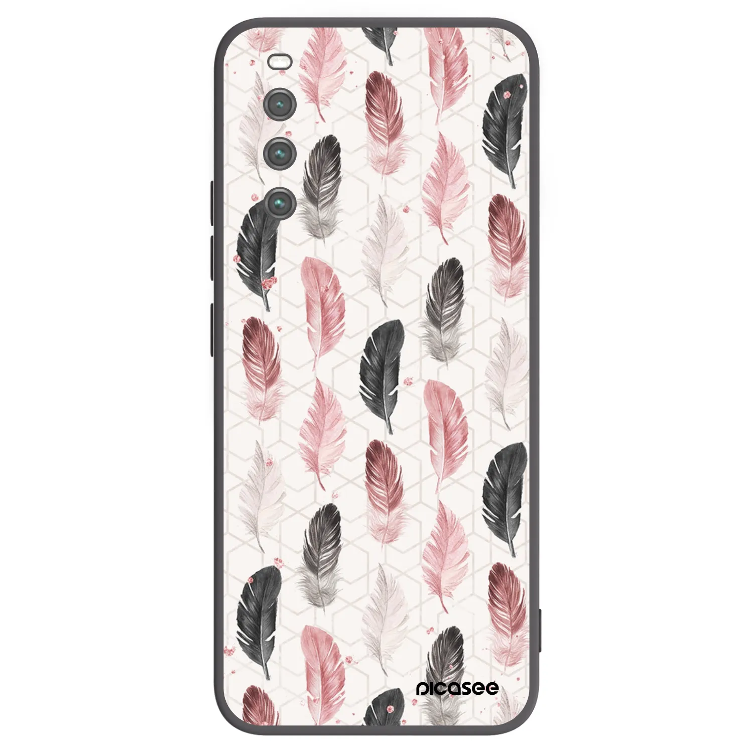Picasee silikonski črni ovitek za Sony Xperia 10 IV 5G - Feather 2