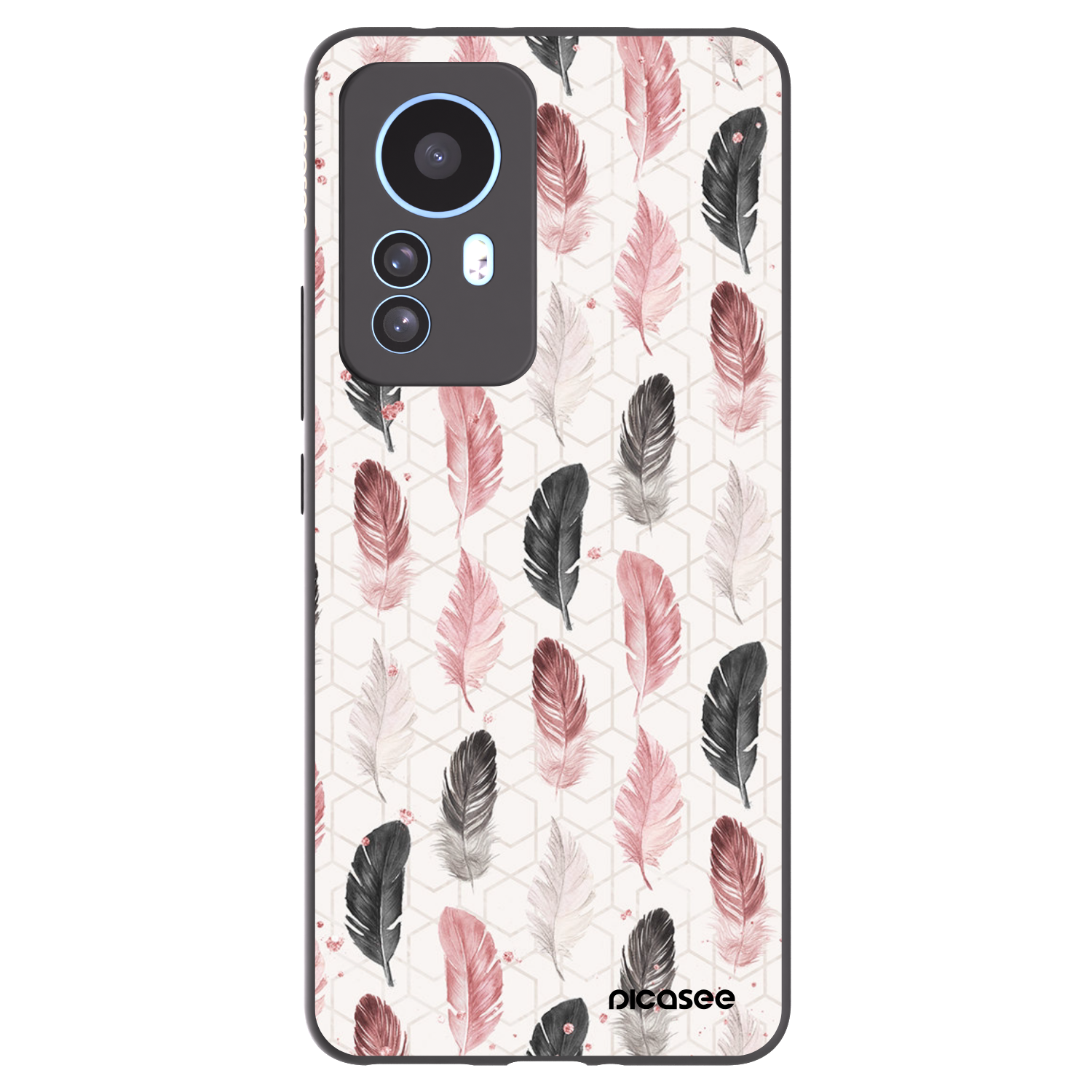 Picasee silikonski črni ovitek za Xiaomi 12T Pro - Feather 2
