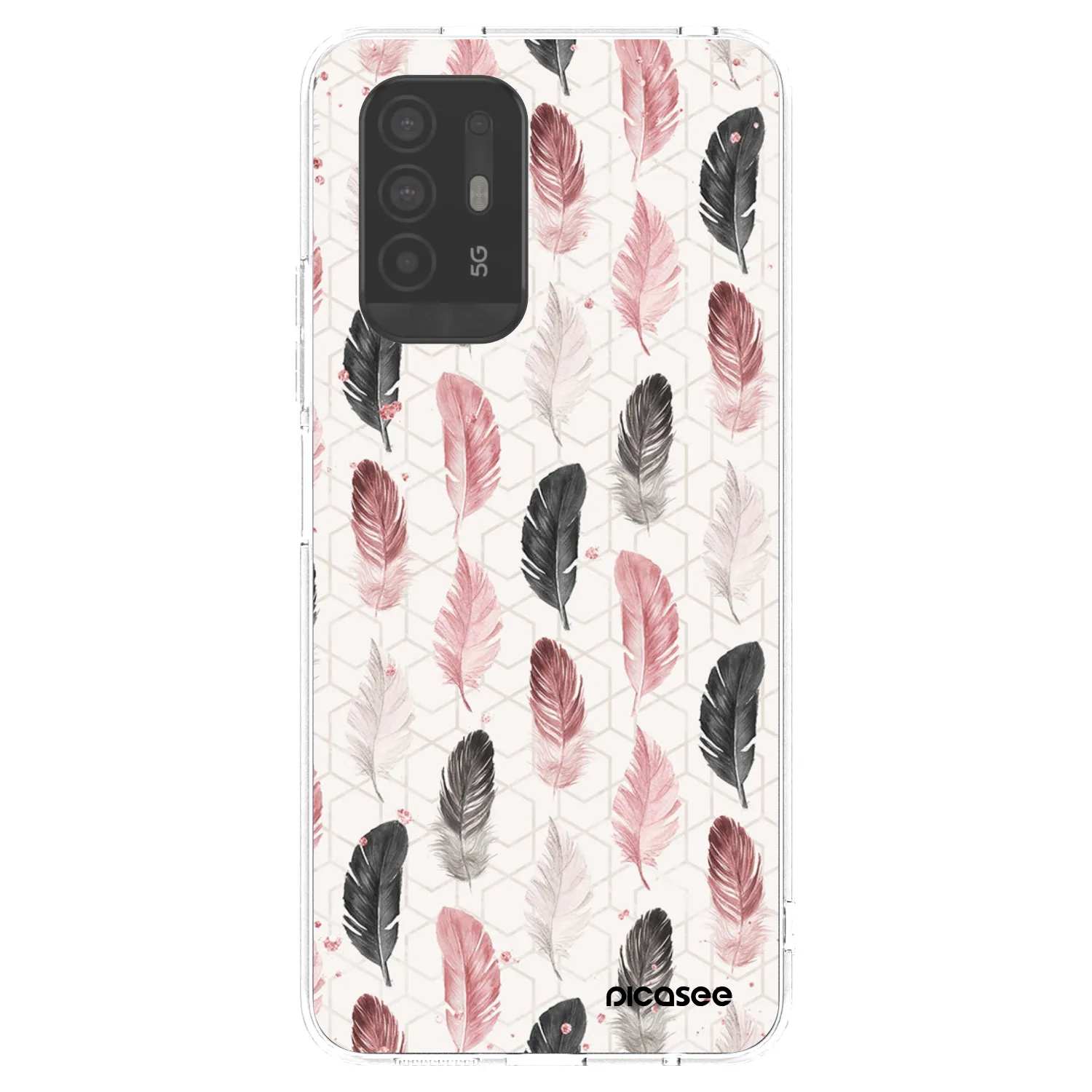 Picasee silikonski prozorni ovitek za OPPO A94 5G - Feather 2