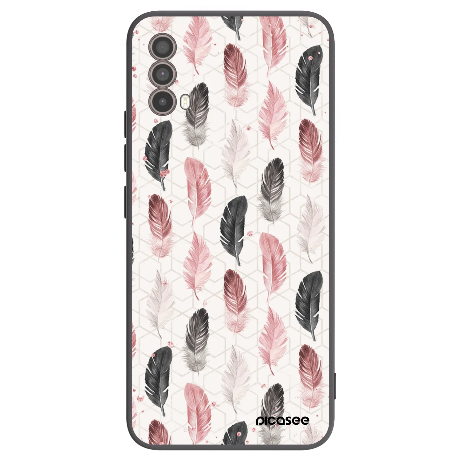 Picasee silikonski črni ovitek za Motorola Moto E40 - Feather 2