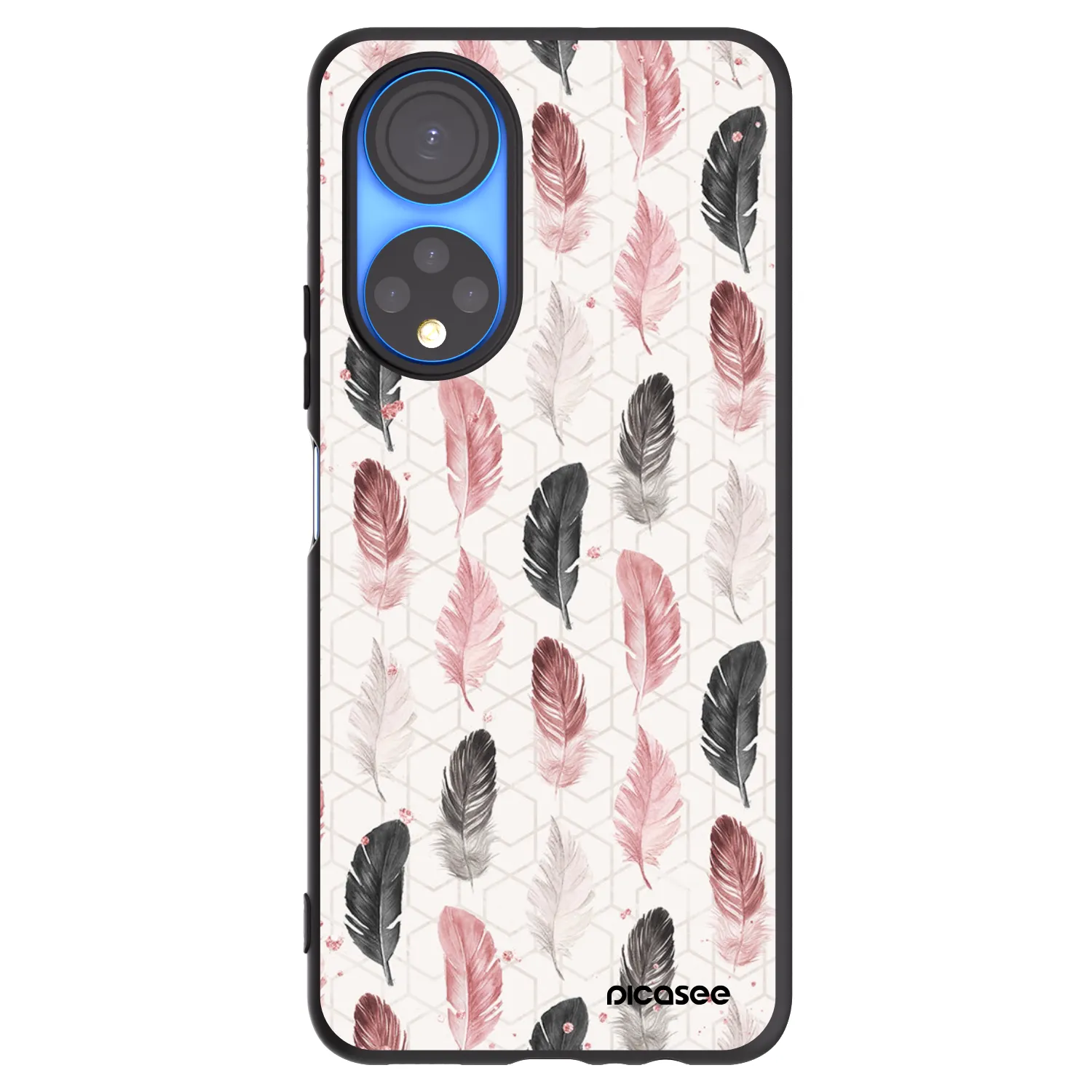Picasee silikonski črni ovitek za Honor X7 - Feather 2