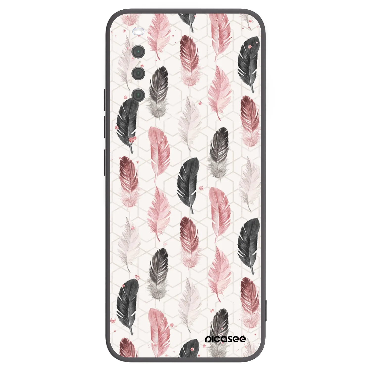 Picasee silikonski črni ovitek za Sony Xperia 10 III - Feather 2