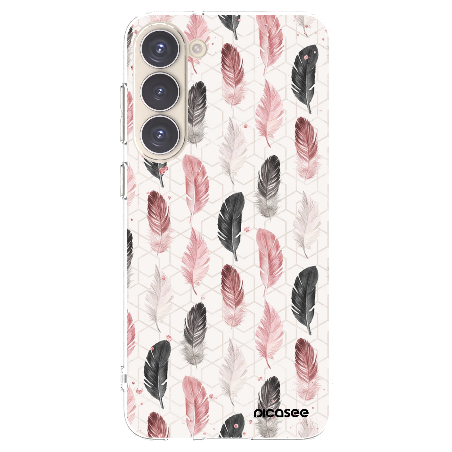 Picasee silikonski prozorni ovitek za Samsung Galaxy S23+ 5G - Feather 2