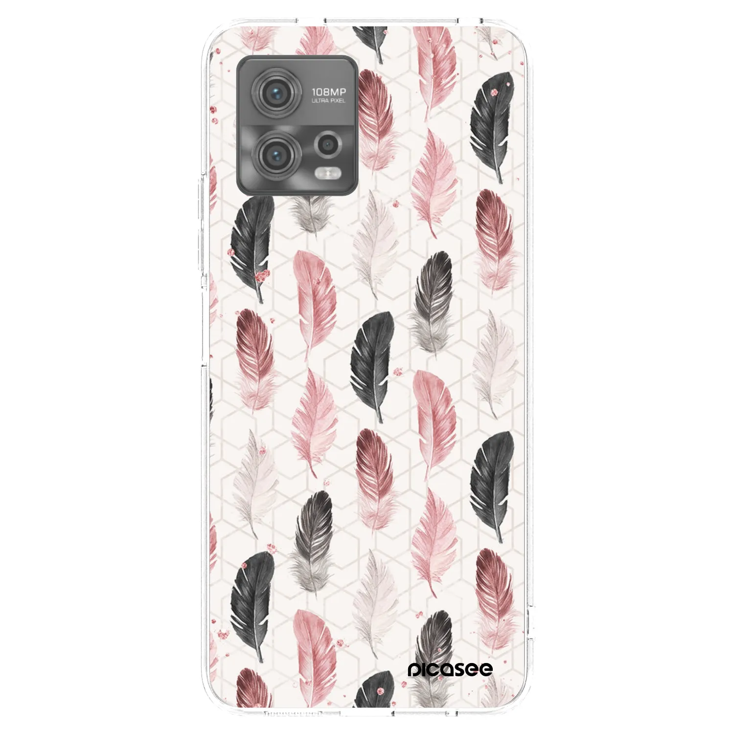 Picasee silikonski prozorni ovitek za Motorola Moto G72 - Feather 2