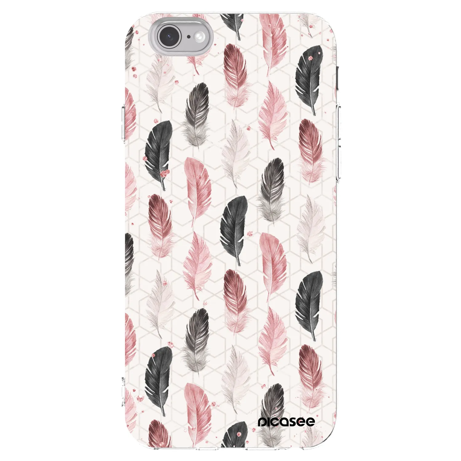 Picasee silikonski prozorni ovitek za Apple iPhone 6/6S - Feather 2