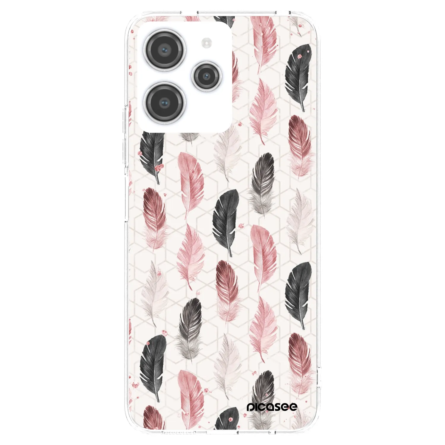 Picasee silikonski prozorni ovitek za Xiaomi Redmi 12 4G - Feather 2