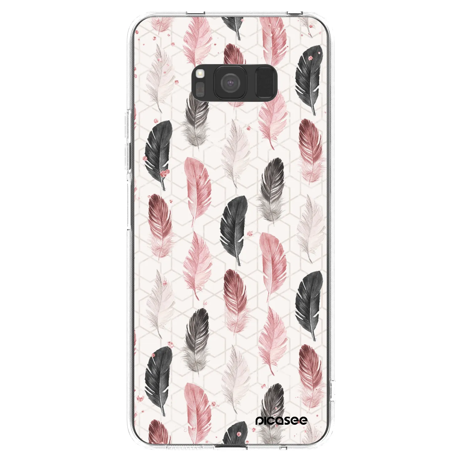 Picasee silikonski prozorni ovitek za Samsung Galaxy S8 G950F - Feather 2