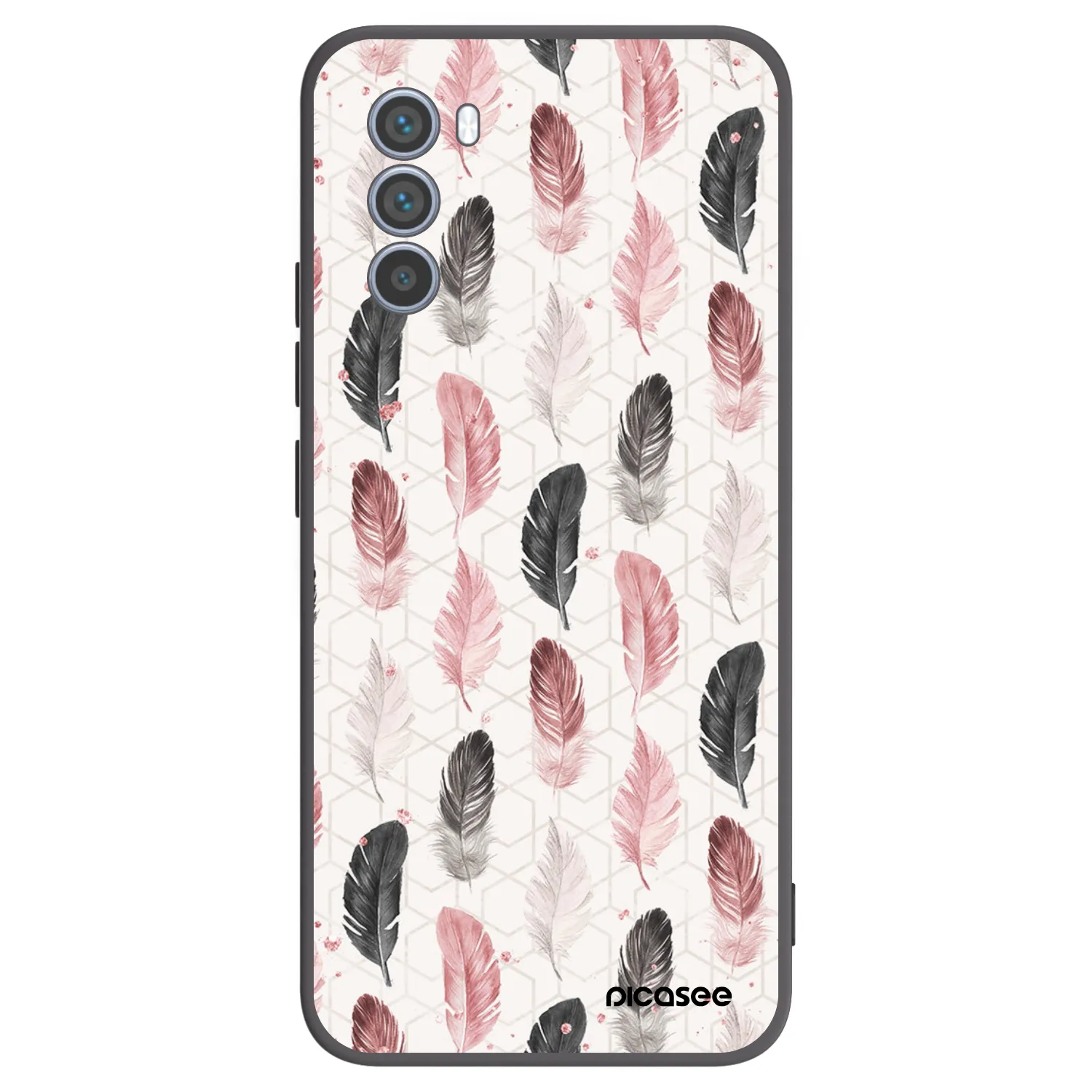 Picasee silikonski črni ovitek za Motorola Moto G62 - Feather 2