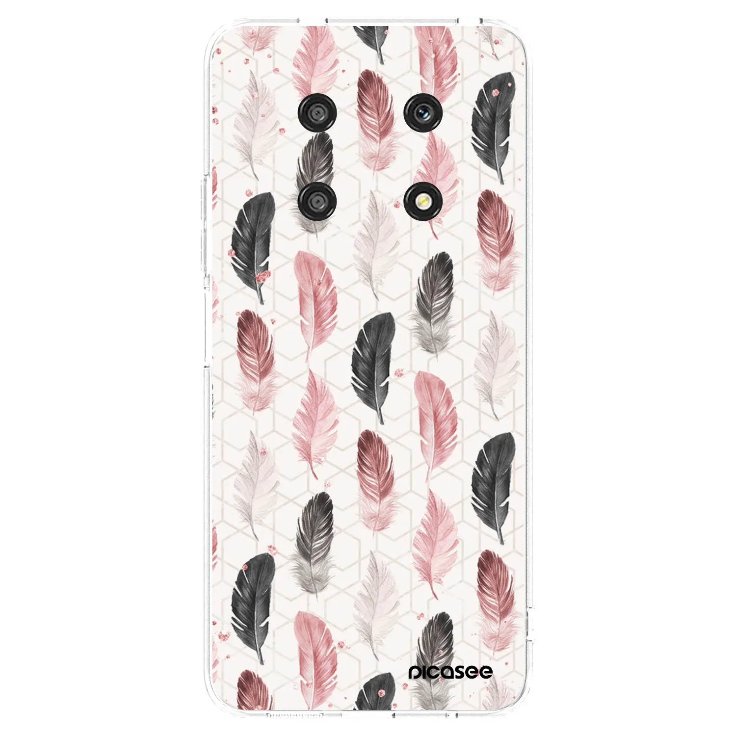 Picasee silikonski prozorni ovitek za Honor Magic4 Lite 5G - Feather 2