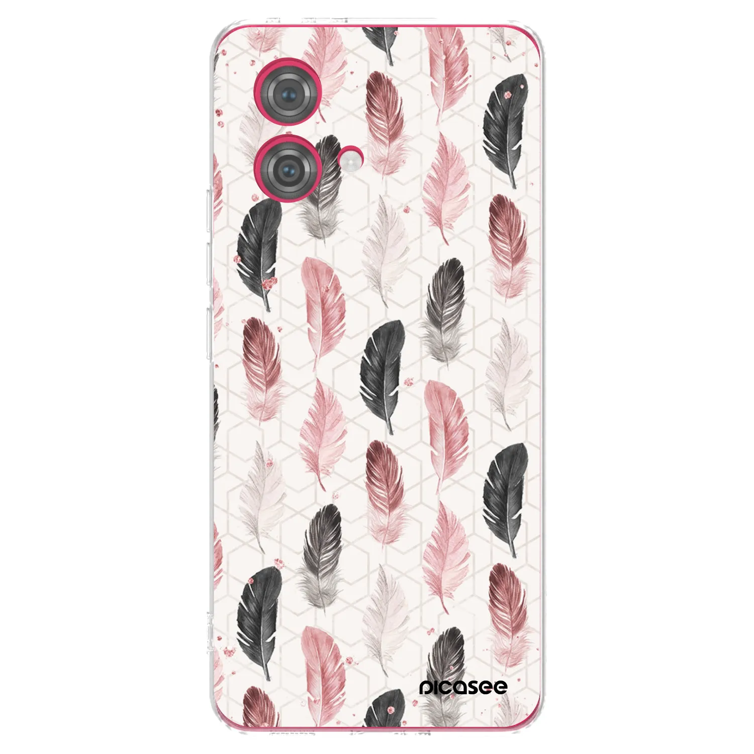 Picasee silikonski prozorni ovitek za Motorola Moto G84 5G - Feather 2