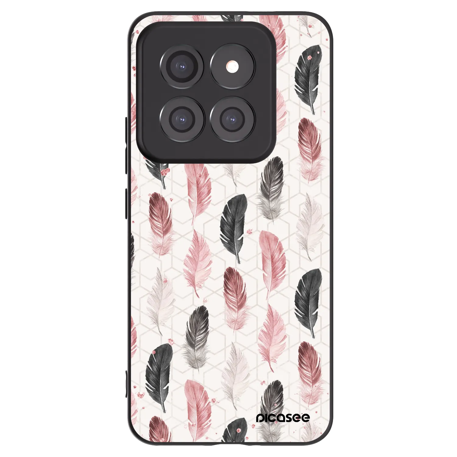 Picasee silikonski črni ovitek za Xiaomi 14 Pro - Feather 2