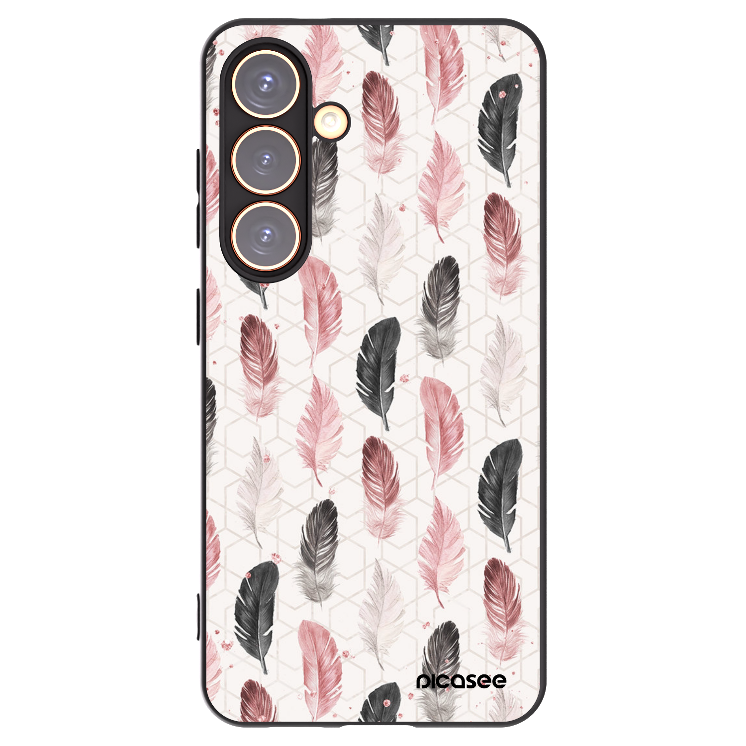 Picasee silikonski črni ovitek za Samsung Galaxy S24 S921B 5G - Feather 2