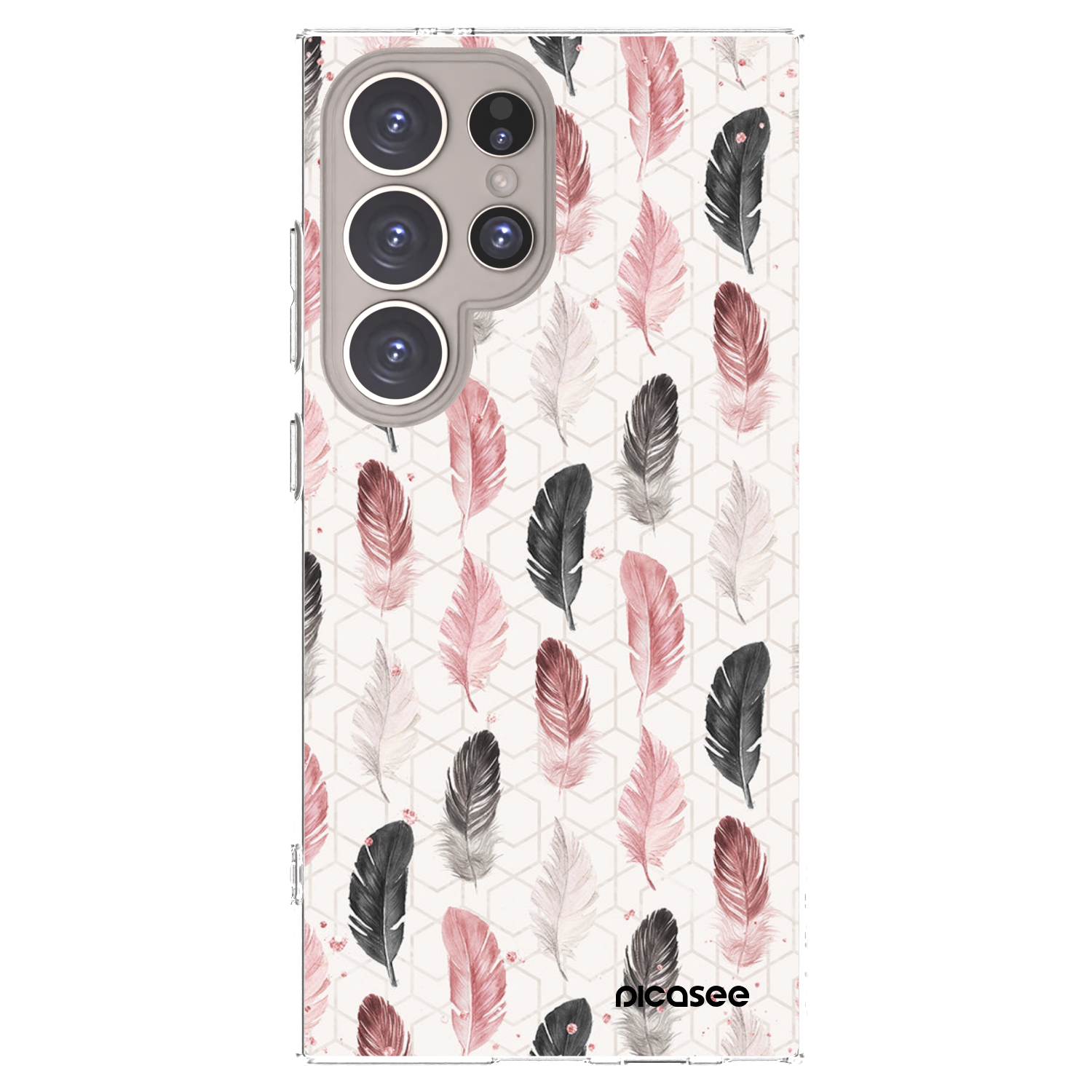 Picasee silikonski prozorni ovitek za Samsung Galaxy S24 Ultra S928B 5G - Feather 2