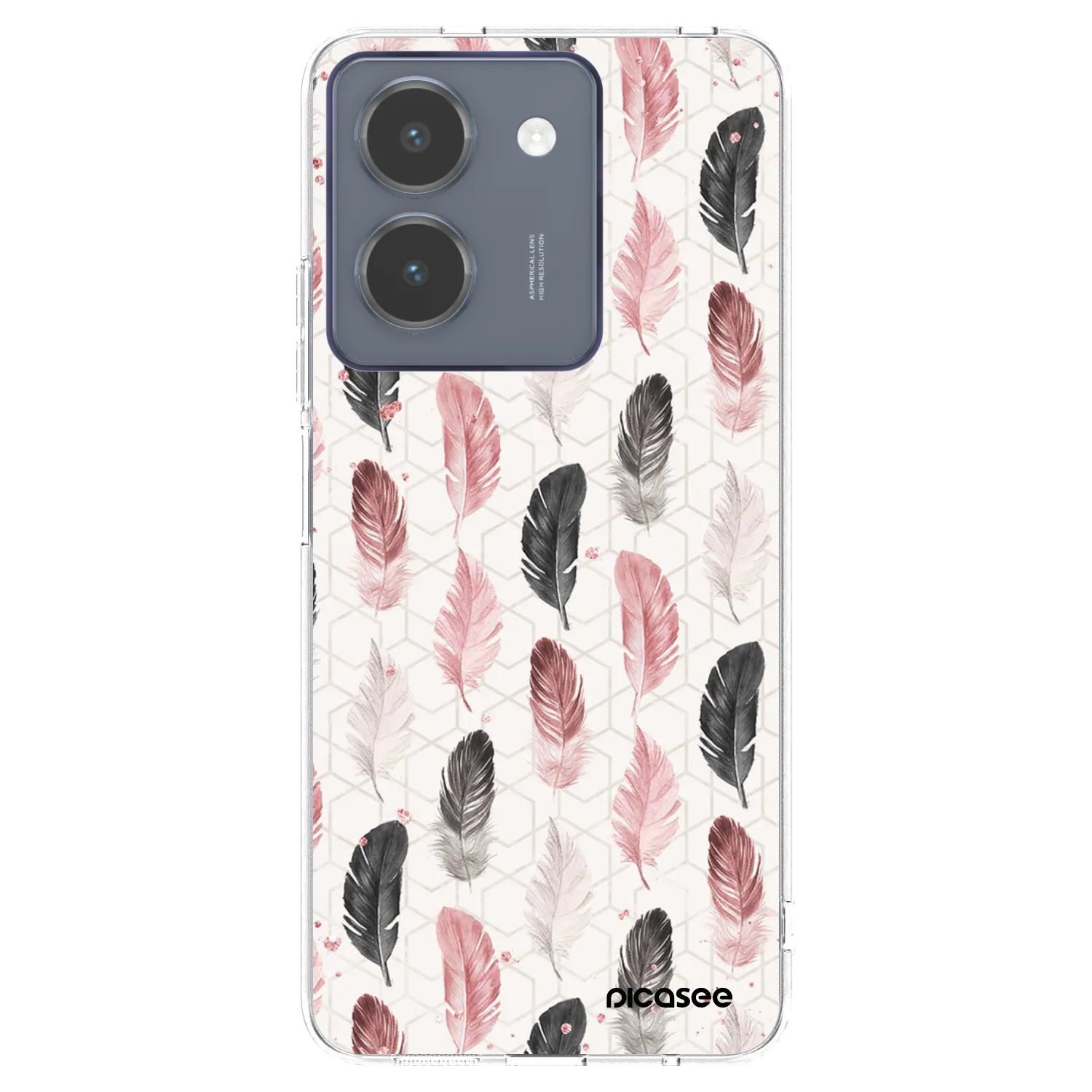 Picasee silikonski prozorni ovitek za Vivo Y36 4G - Feather 2