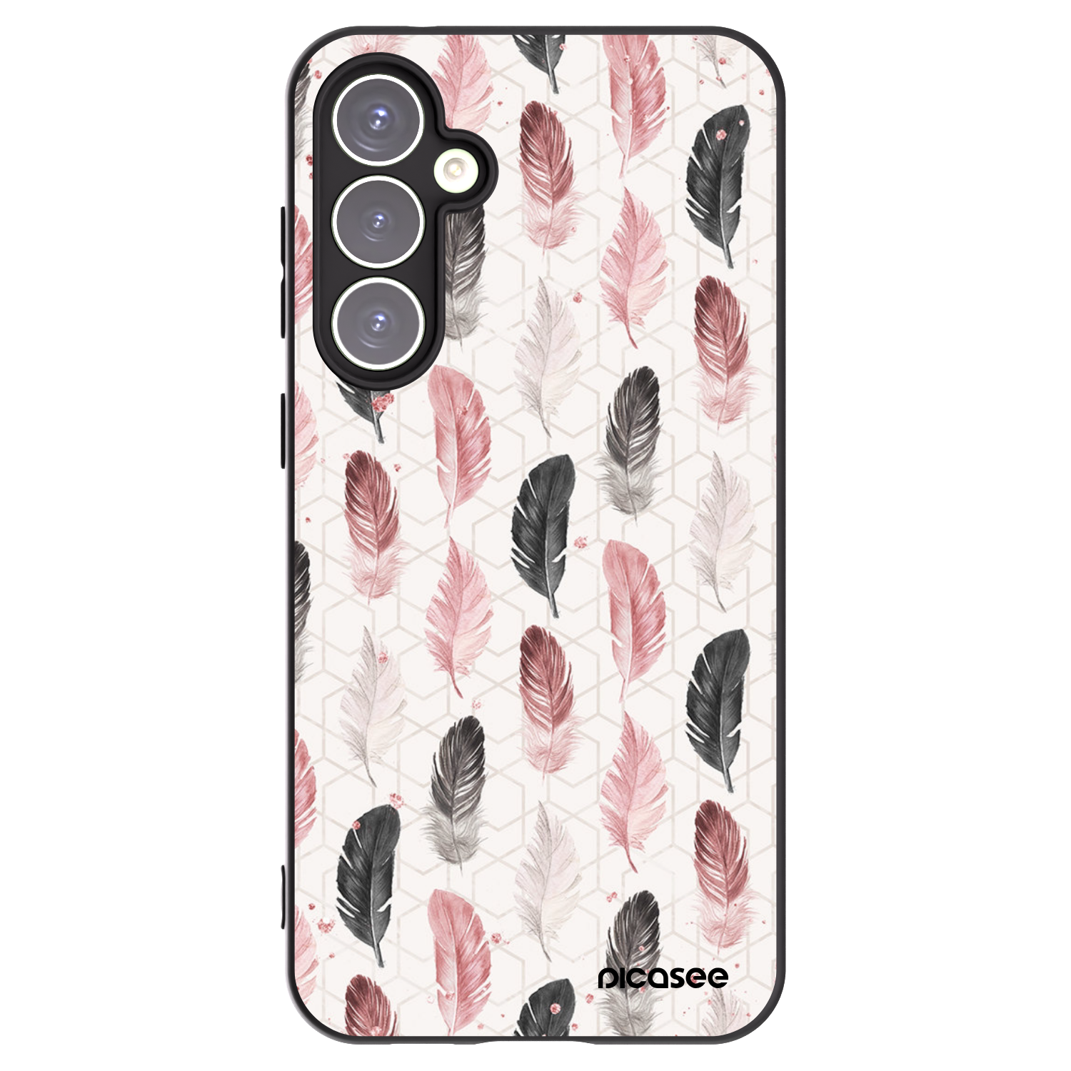 Picasee silikonski črni ovitek za Samsung Galaxy S23 FE S711B - Feather 2